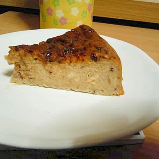 炊飯器で豆乳イチゴチーズケーキ